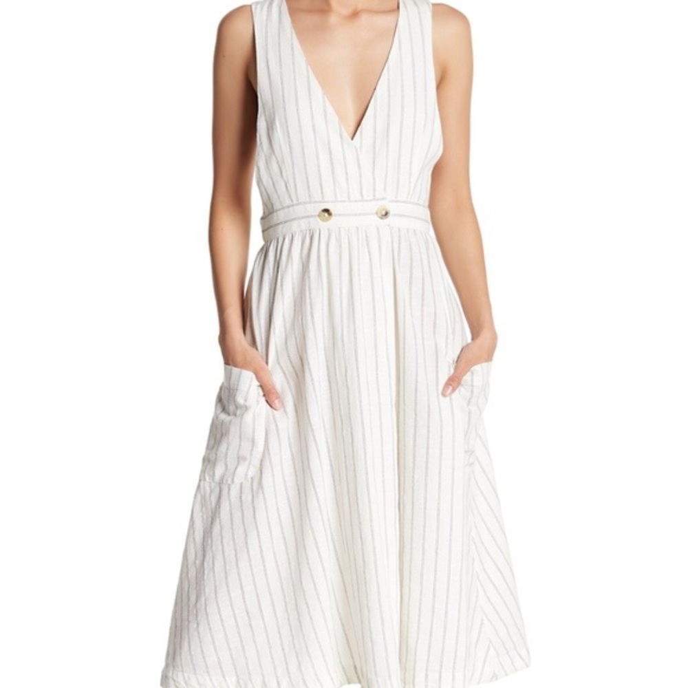 NWT Free People Diana Wrap midi dress